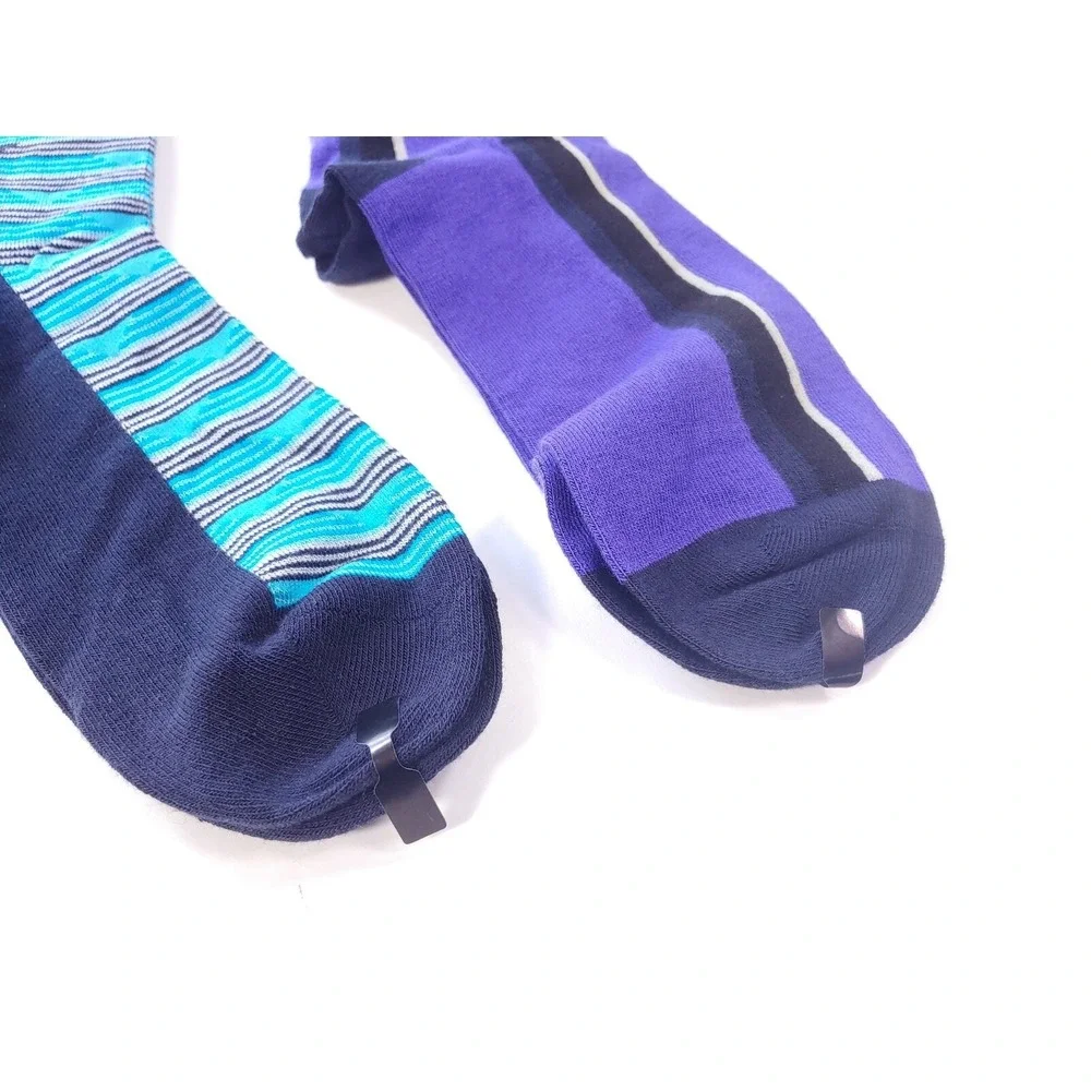 Alfani Men's Set of 2 Striped Triangle Vertical Dress Socks Size 7-12